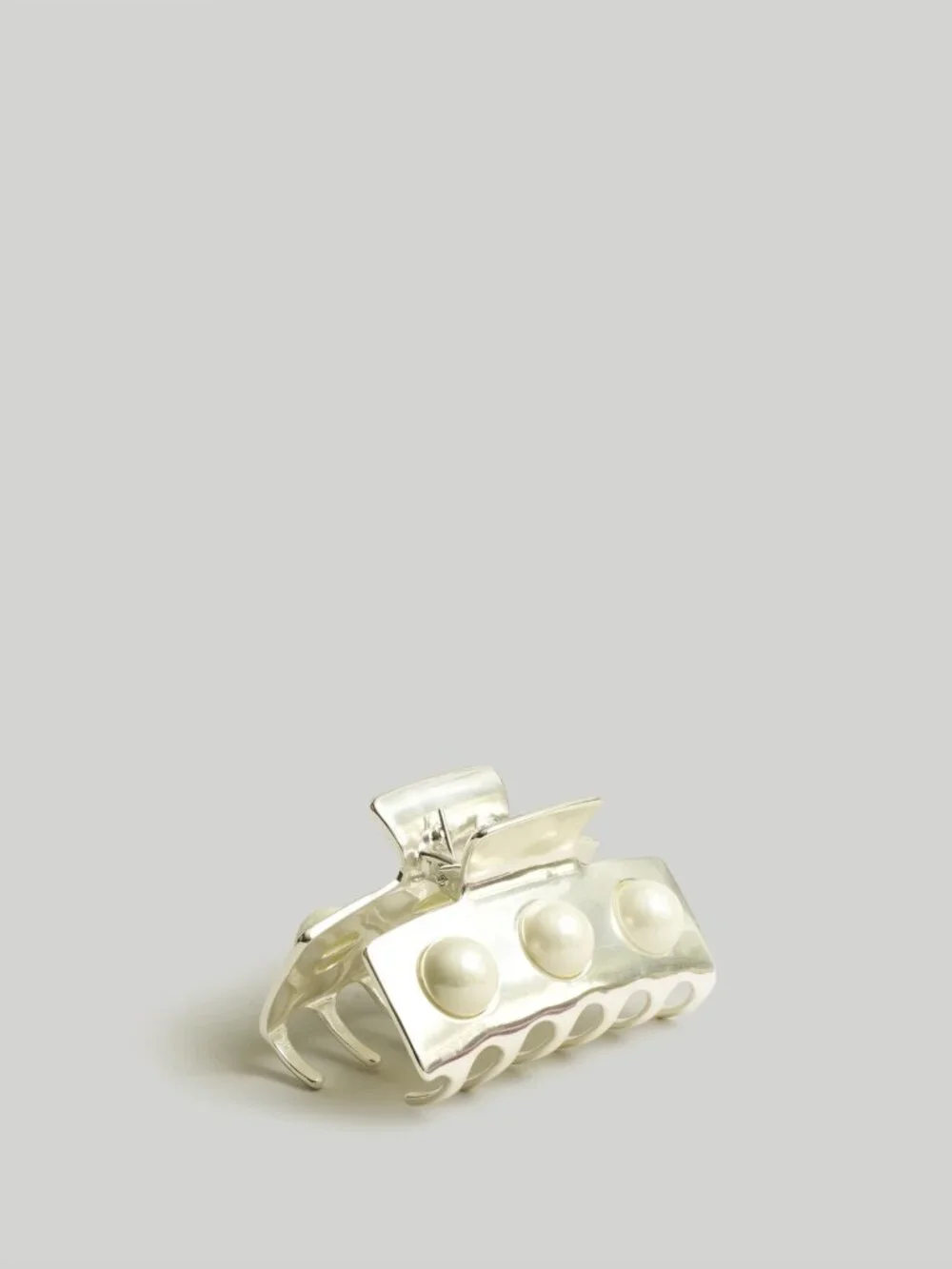 Madewell NWT Pearl Studded Medium Claw Hair Clip in Mother of Pearl